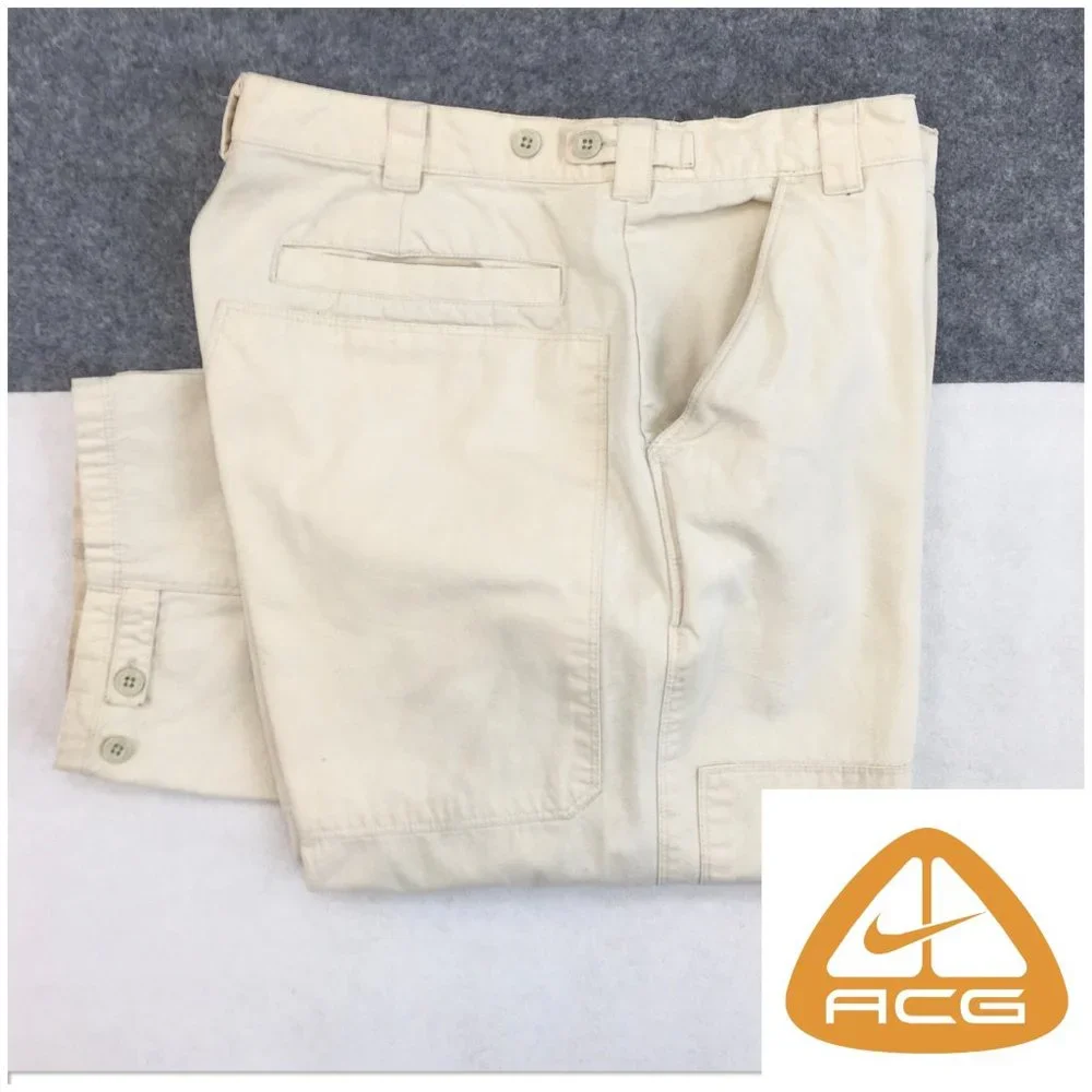 Vintage ACG Mens Pants Size 34 Double Knee Carpenter Pocket‎ Chino Y2K Baggy